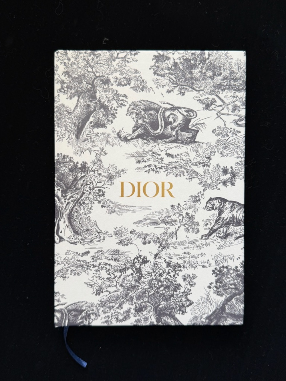 Dior Hardcover Notebook GWP Black White Safari